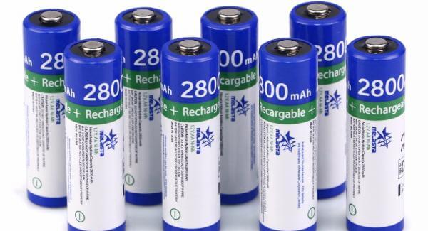 Oplaadbare Batterijen AA - 1.2V - 2,8Ah - 8 stuks